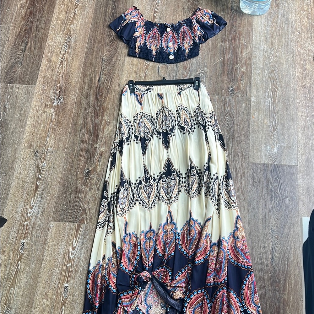 Bohemian Paisley Two-Piece Set